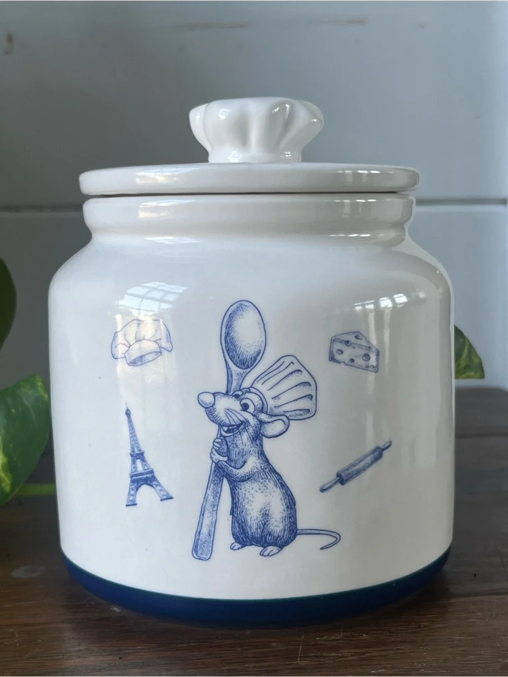 Rae Dunn Disney Pixar Ratatouille ceramic canister, “Anyone can cook”